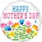 Ballon métallisé de fleurs sauvages « Happy mother’s day! » de 45,7 cm
